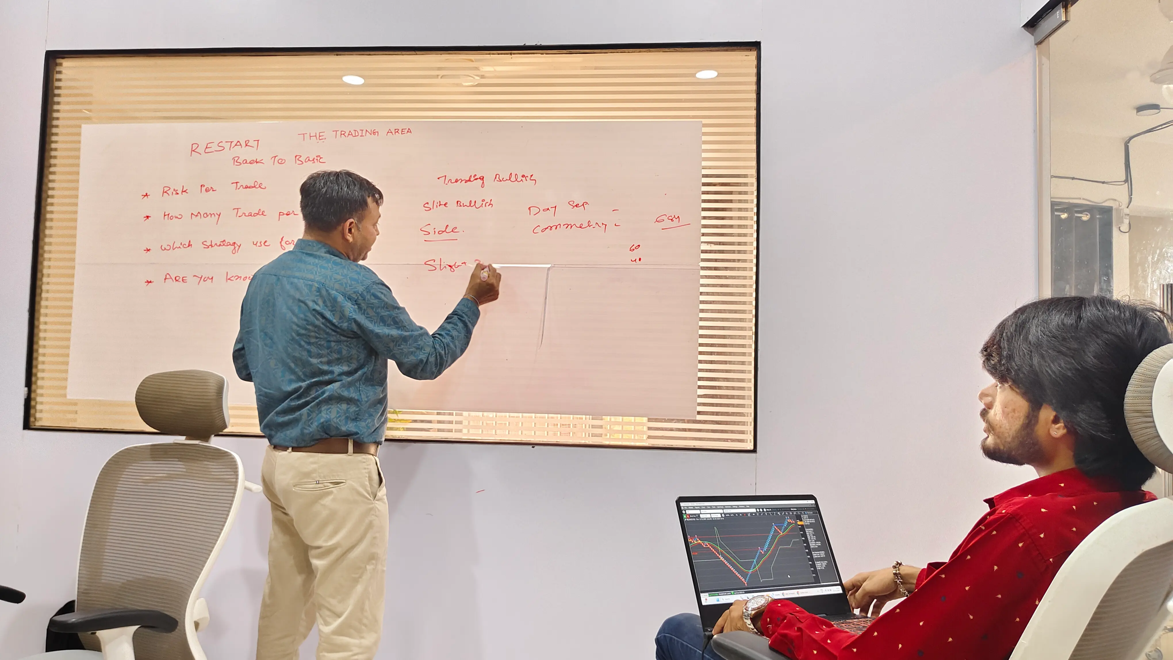 Classroom session at The Trading Area Academy